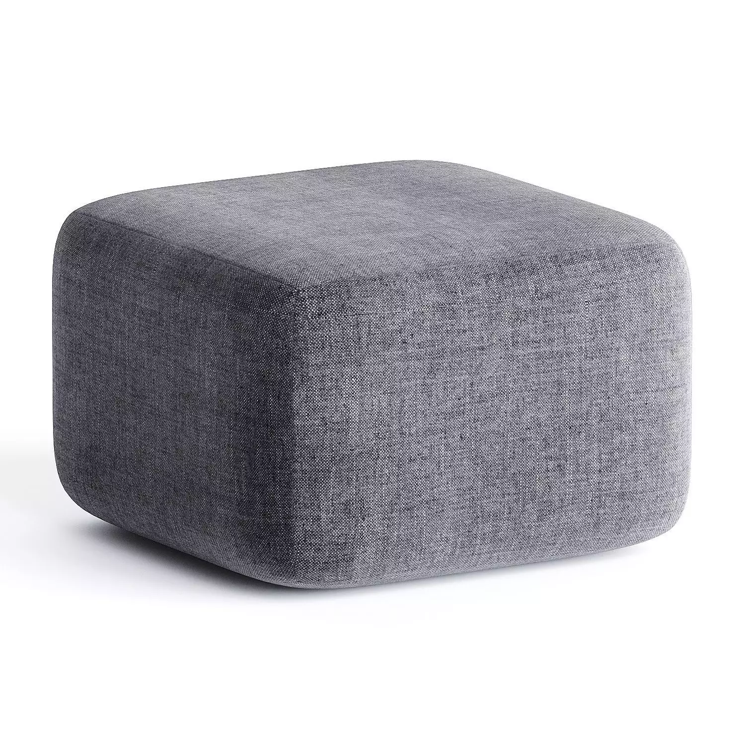 pouf grey 3D model_1
