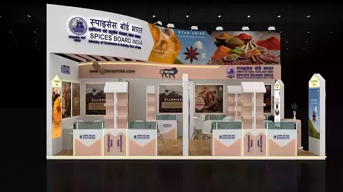 8mtr x 6mtr expo stall 2side open Exhibition Stand Design