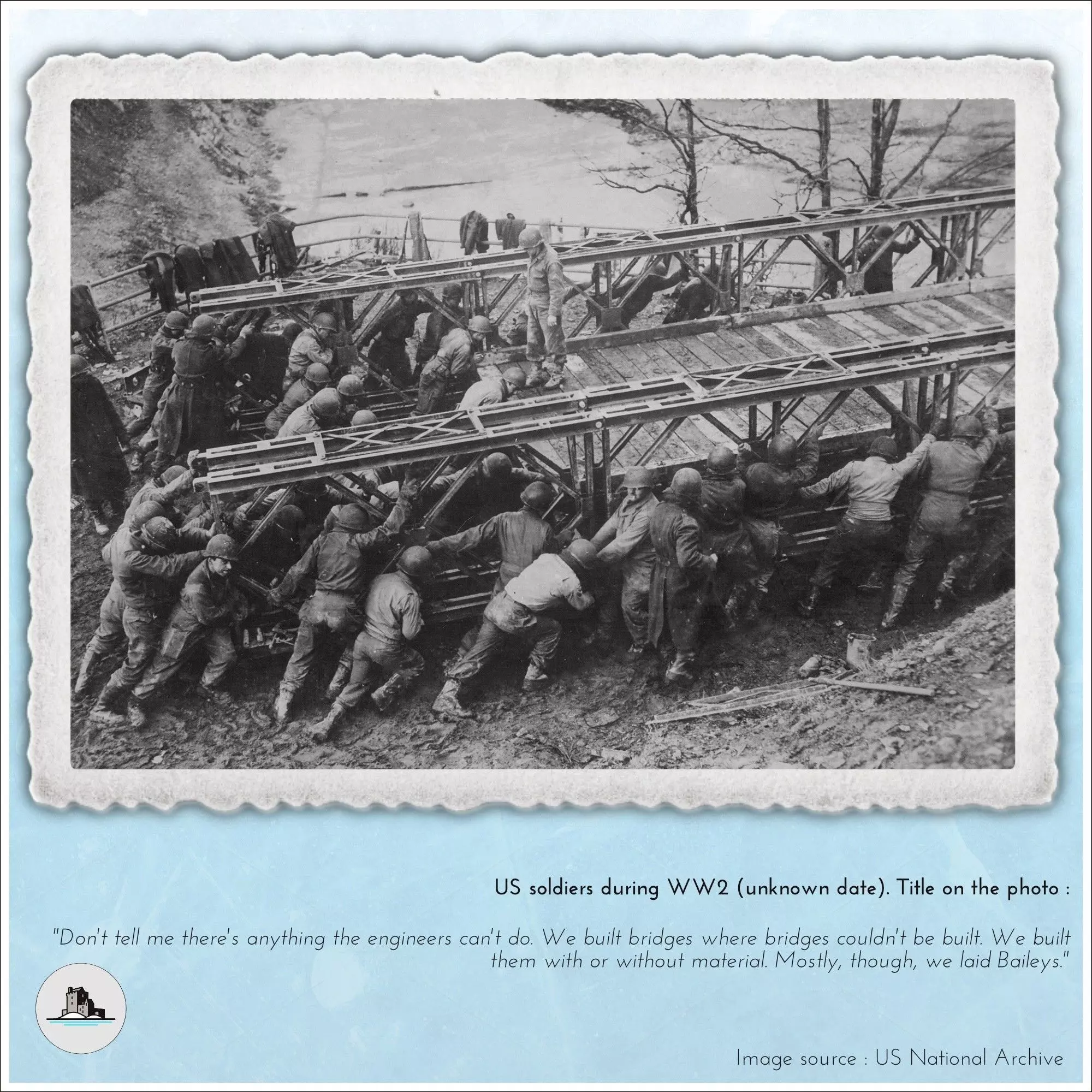 Modular modern metal bridge with wooden plank intact and damaged 3D print model_1