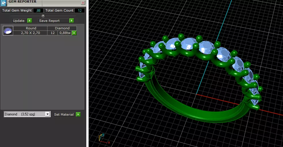 Solitaire engagement rings Model 8037 3D print model_8