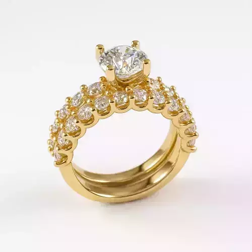 Solitaire engagement rings Model 8037