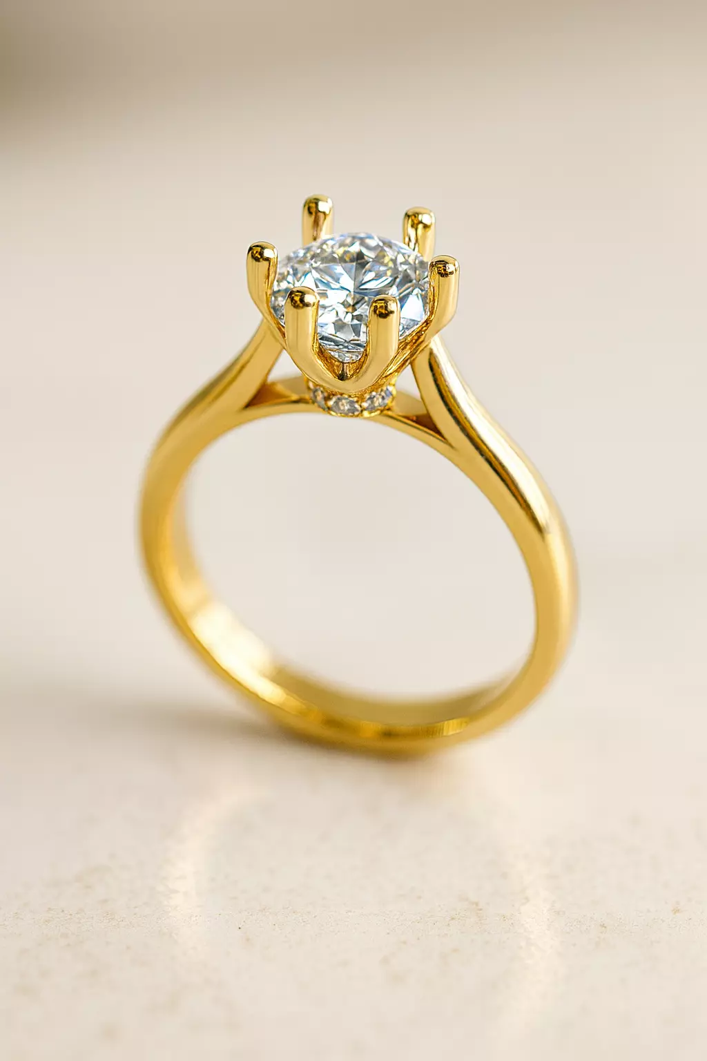 Solitaire engagement rings Model 8035 3D print model