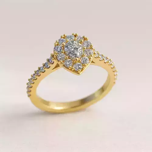 Solitaire engagement rings Model 8034