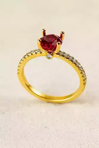 Solitaire engagement rings Model 8031