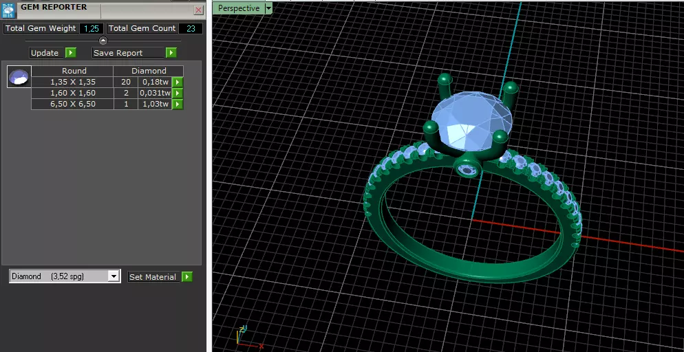 Solitaire engagement rings Model 8031 3D print model_8