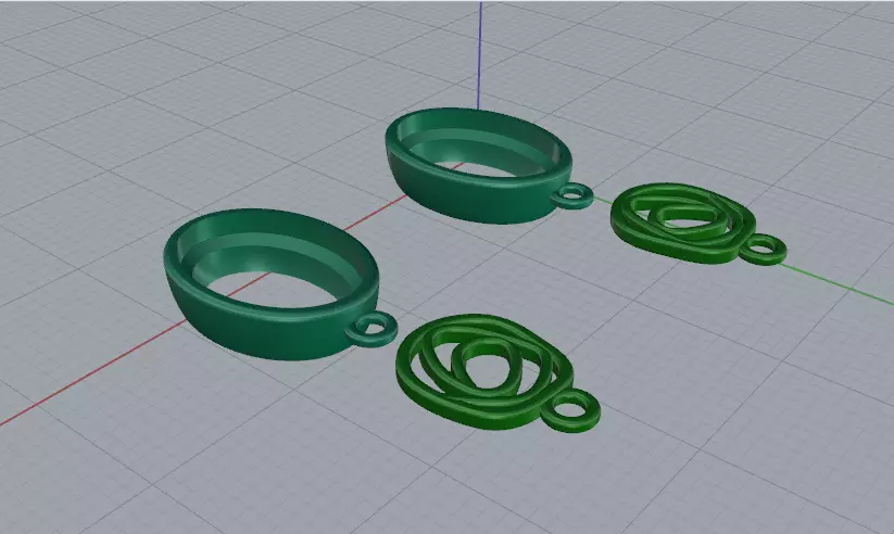 Details for earrings Model 8029 3D print model_3