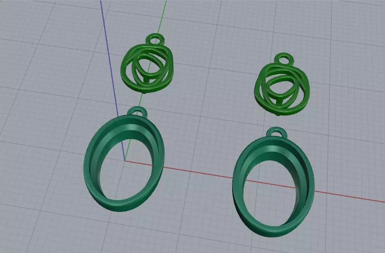 Details for earrings Model 8029 3D print model_2