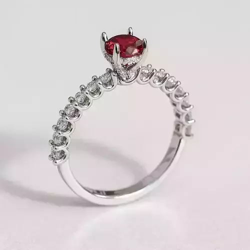 Solitaire engagement rings Model 8020