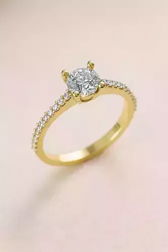 Solitaire engagement rings Model 8014