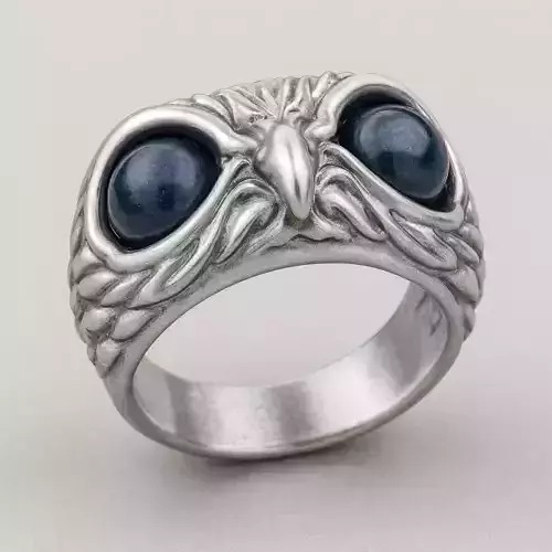 Ring with an owl Model 8013