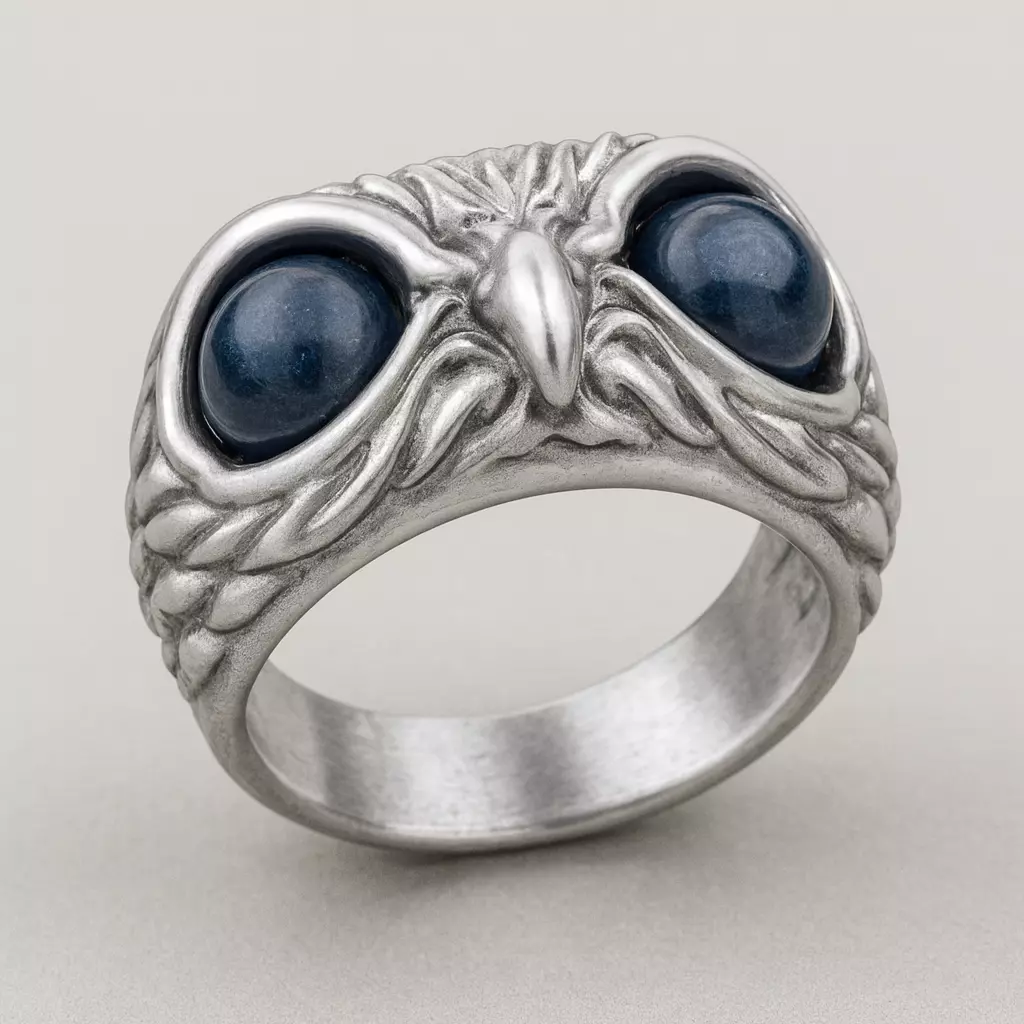 Ring with an owl Model 8013 3D print model