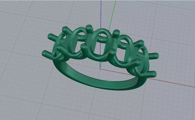 Solitaire engagement rings Model 8010 3D print model_3