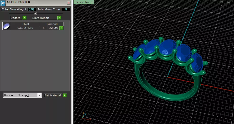 Solitaire engagement rings Model 8010 3D print model_8