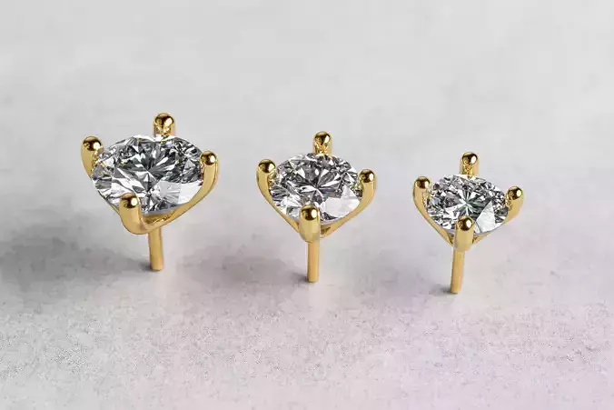 Stud earring Model 8009