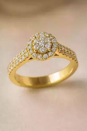 Solitaire engagement rings Model 8008