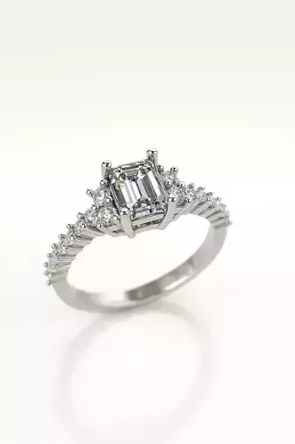 Solitaire engagement rings Model 8006