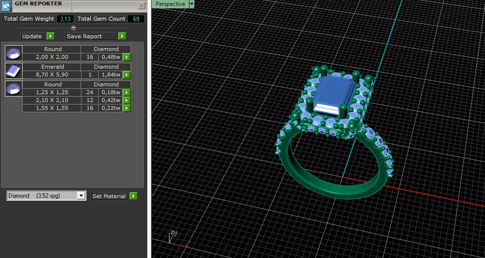 Solitaire engagement rings Model 8005 3D print model_8