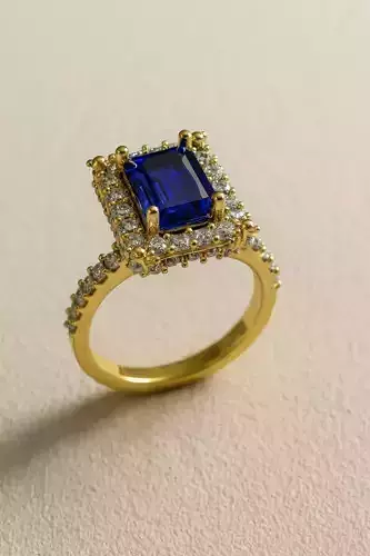 Solitaire engagement rings Model 8005