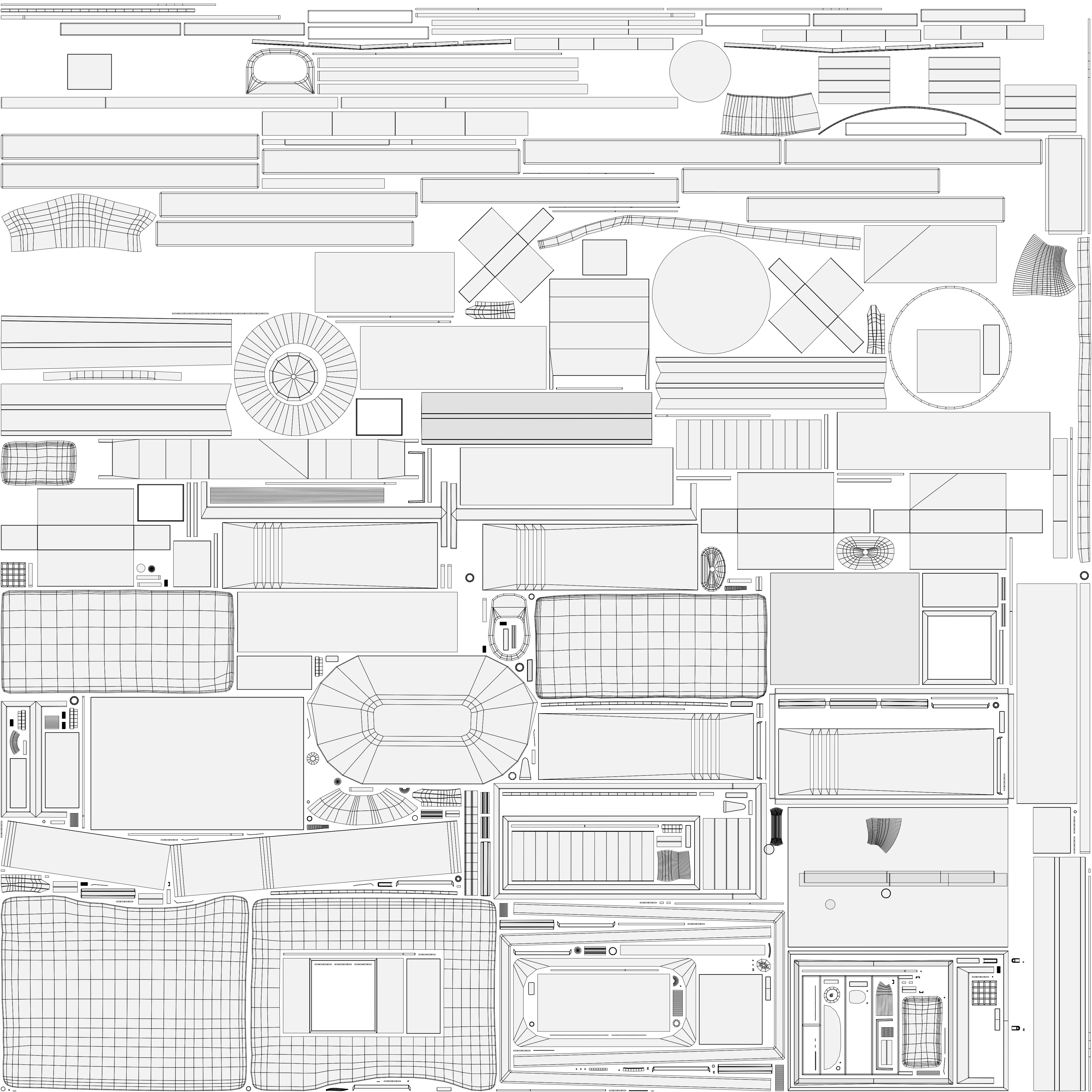 Props pack - mid-poly low-poly game-ready models Low-poly 3D model_5