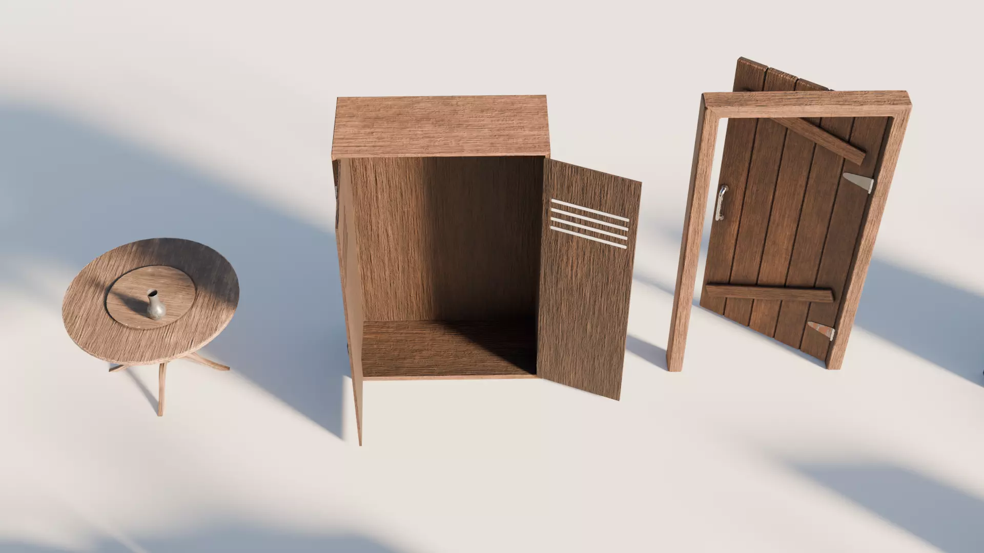 Props pack - mid-poly low-poly game-ready models Low-poly 3D model_2