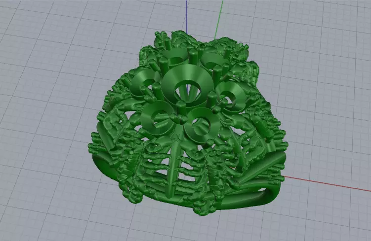 Scorpio Ring Model 8087 3D print model_3