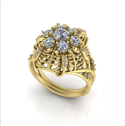 Scorpio Ring Model 8087 3D print model_2