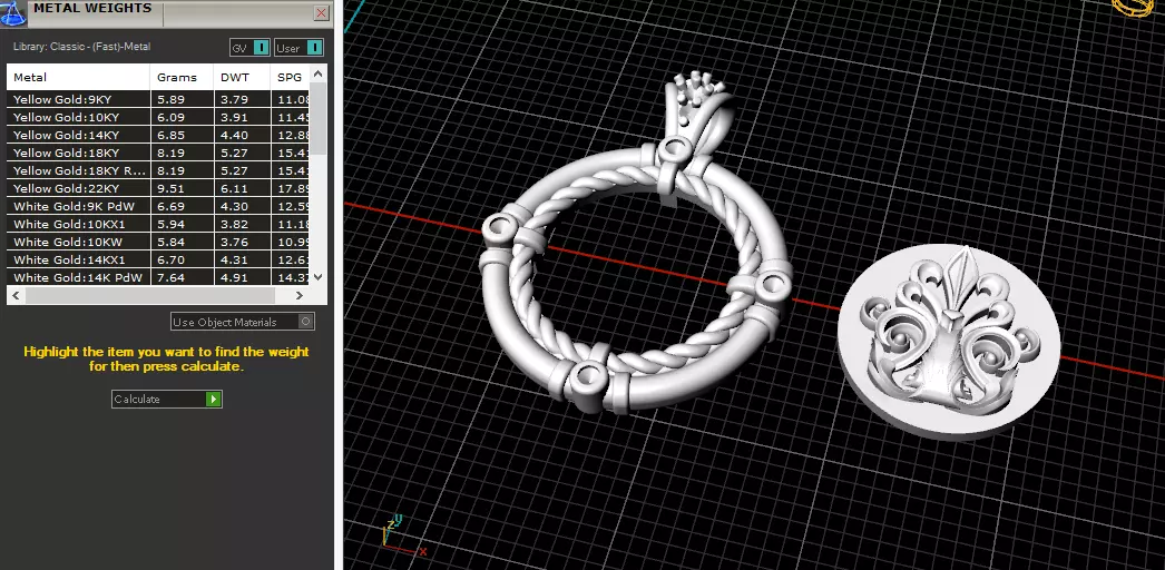 Pendant Model 8080 3D print model_6