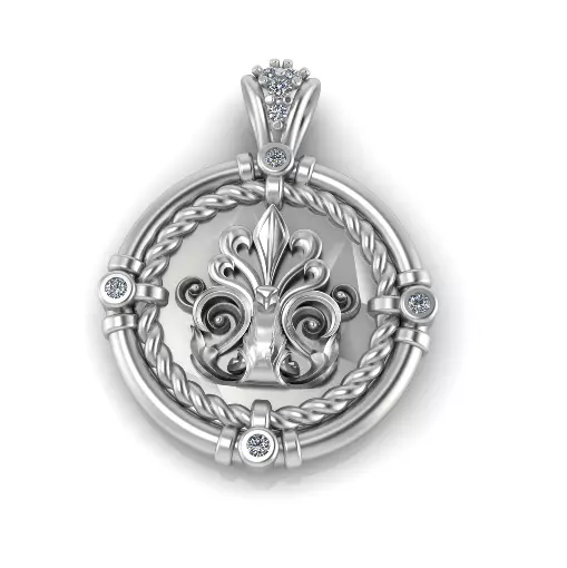 Pendant Model 8080 3D print model_1