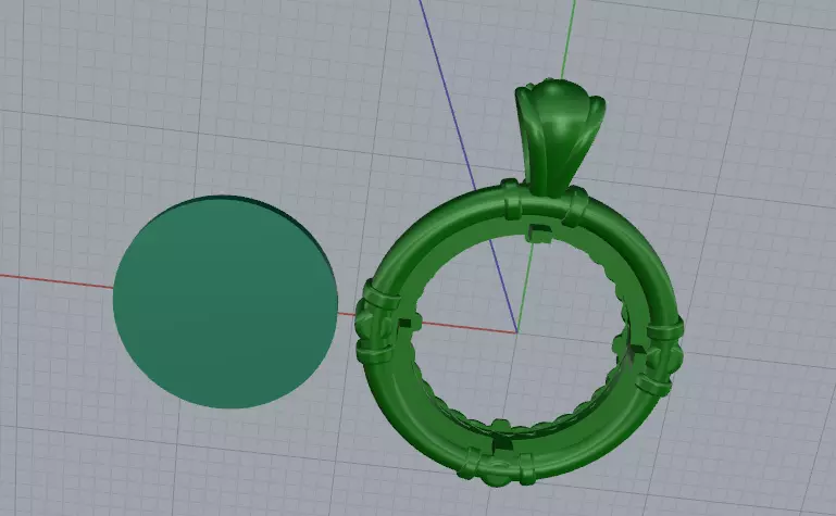 Pendant Model 8080 3D print model_4