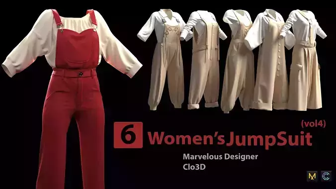 6 Womens Long JumpSuit- vol4