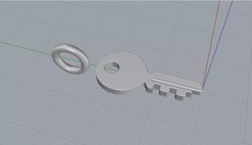Pendant key Model 8075 3D print model_3