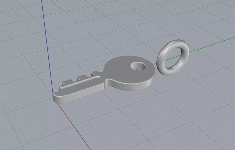 Pendant key Model 8075 3D print model_4