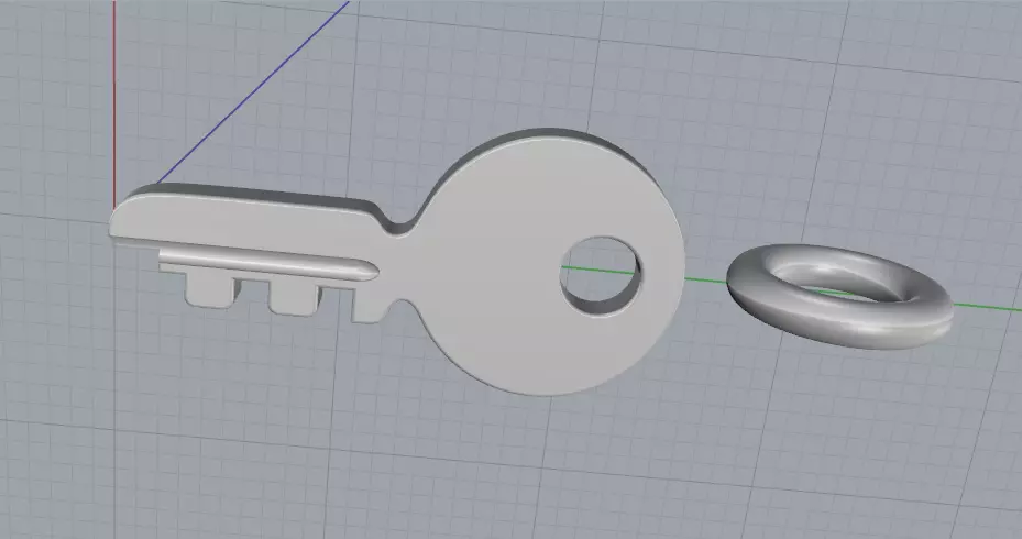 Pendant key Model 8075 3D print model_5