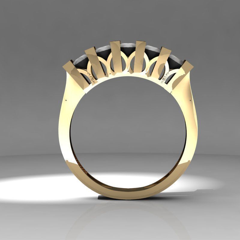 6ring new solitaire  3D print model_1