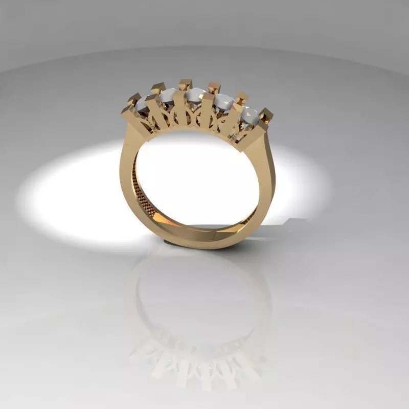 6ring new solitaire  3D print model_0