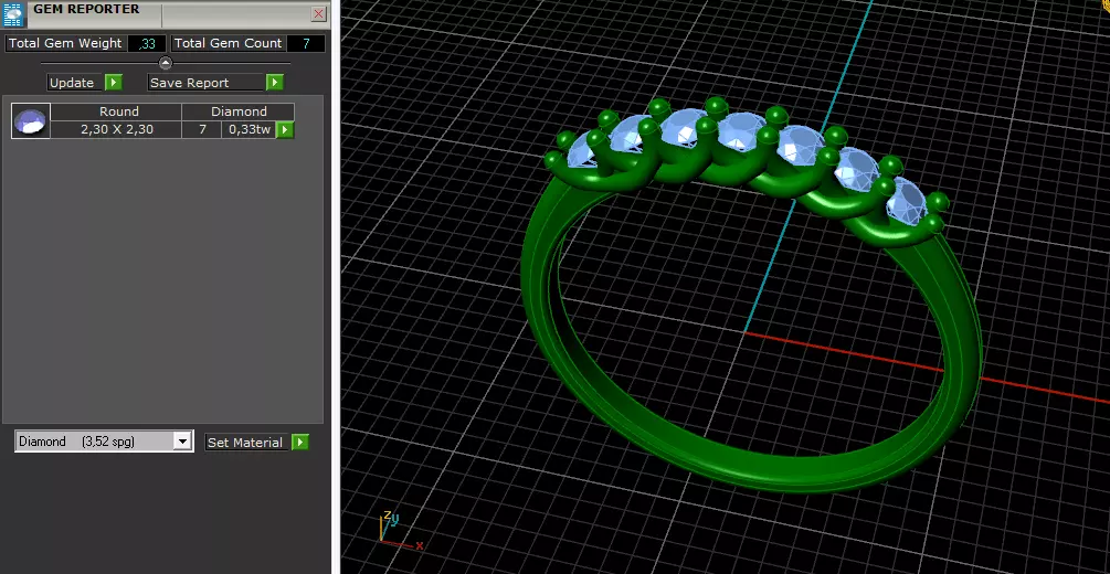 Solitaire engagement rings Model 8055 3D print model_8