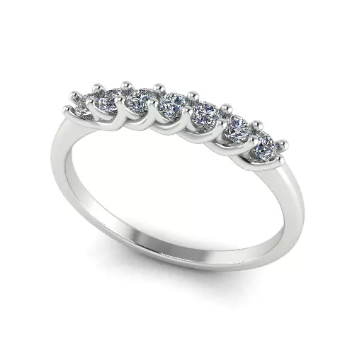 Solitaire engagement rings Model 8055 3D print model_2