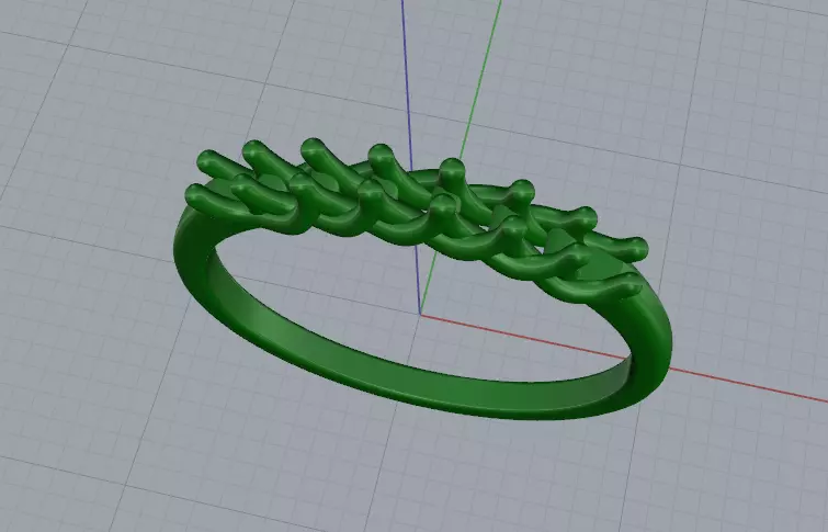 Solitaire engagement rings Model 8055 3D print model_3