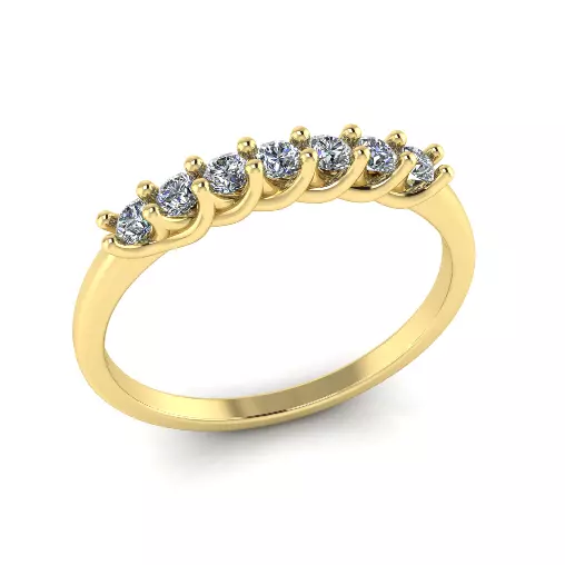 Solitaire engagement rings Model 8055 3D print model_1