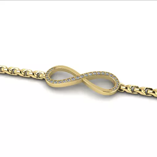 Infinity bracelet Model 8054 3D print model_2