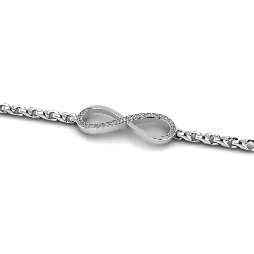 Infinity bracelet Model 8054 3D print model_1