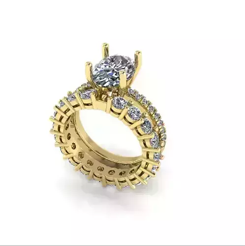 Solitaire engagement rings Model 8050