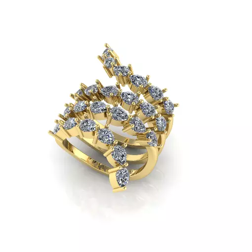 Spiral ring Model 8045 3D print model_2