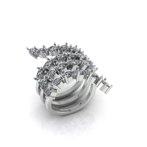 Spiral ring Model 8045 3D print model_1