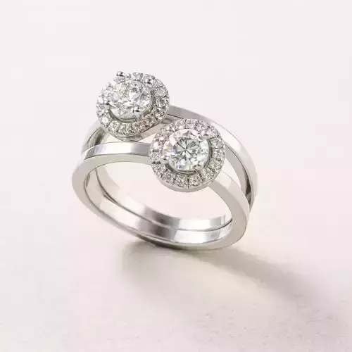Solitaire engagement rings Model 8044