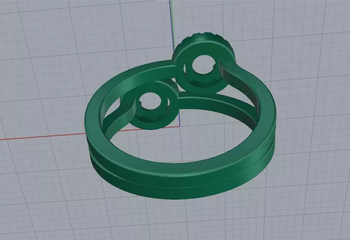 Solitaire engagement rings Model 8044 3D print model_5