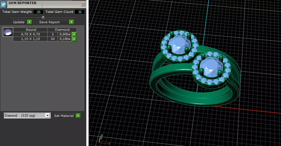 Solitaire engagement rings Model 8044 3D print model_8
