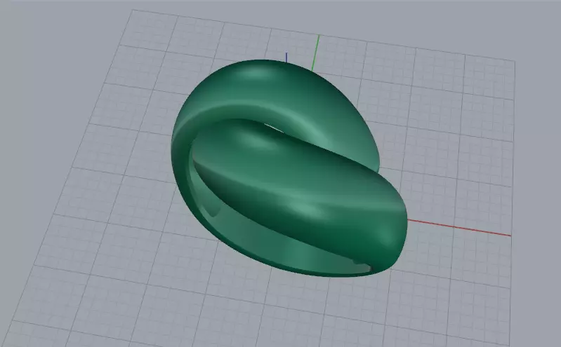 Solitaire engagement rings Model 8043 3D print model_3