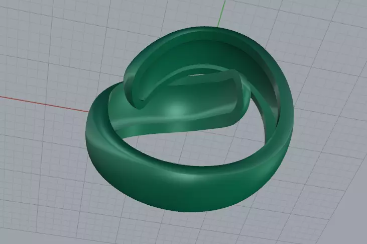 Solitaire engagement rings Model 8043 3D print model_5