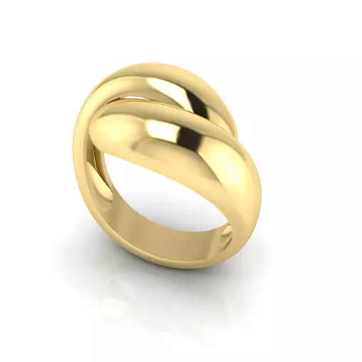 Solitaire engagement rings Model 8043 3D print model_1